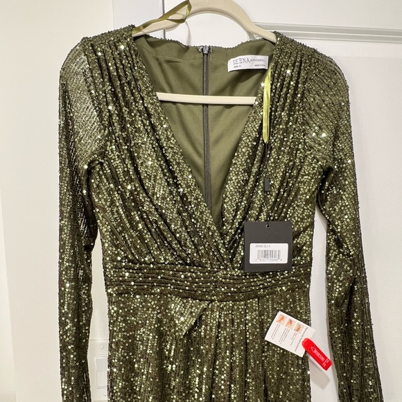 Ieena for Mac Duggal olive green style #26490 - Picture 5 of 10